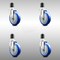 Service Caster 5 Inch 316SS Blue Polyurethane Swivel 1-3/4 Inch Expanding Stem Caster Set SCC SCC-SS316EX20S514-PPUB-BLUE-134-4 - alternate 4